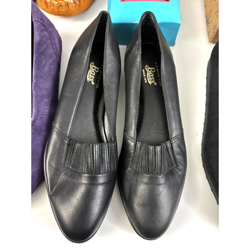 Women's Shoe‎ Lot Size 7.5–10 Vintage Flats Slippers ESPRIT Bass Leather - Picture 3 of 16